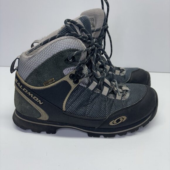 Vintage Salomon Protrek 5 Gtx Gore Tex Hiking Trekking Boots US 7 UK 5,5 Outdoor - Picture 1 of 14